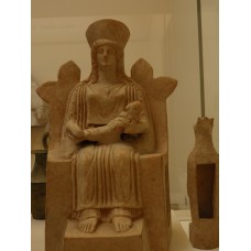 Pre-christian terracotta mother and child figure